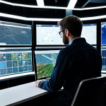 A professional, focused game strategist, fully clothed in modern, modest attire, sits at a high-tech desk illuminated by multiple holographic screens displaying complex game maps and data interfaces for "Puzzle of Z." The strategist is meticulously analyzing intricate details about regional access, hidden prerequisites, and environmental factors. Their hands are well-formed, resting near a tablet, showing natural body proportions and a natural pose. The background is a clean, organized control room with subtle glow, emphasizing strategic thinking. safe for work, appropriate content, fully clothed, professional, perfect anatomy, correct proportions, professional photography, high quality.